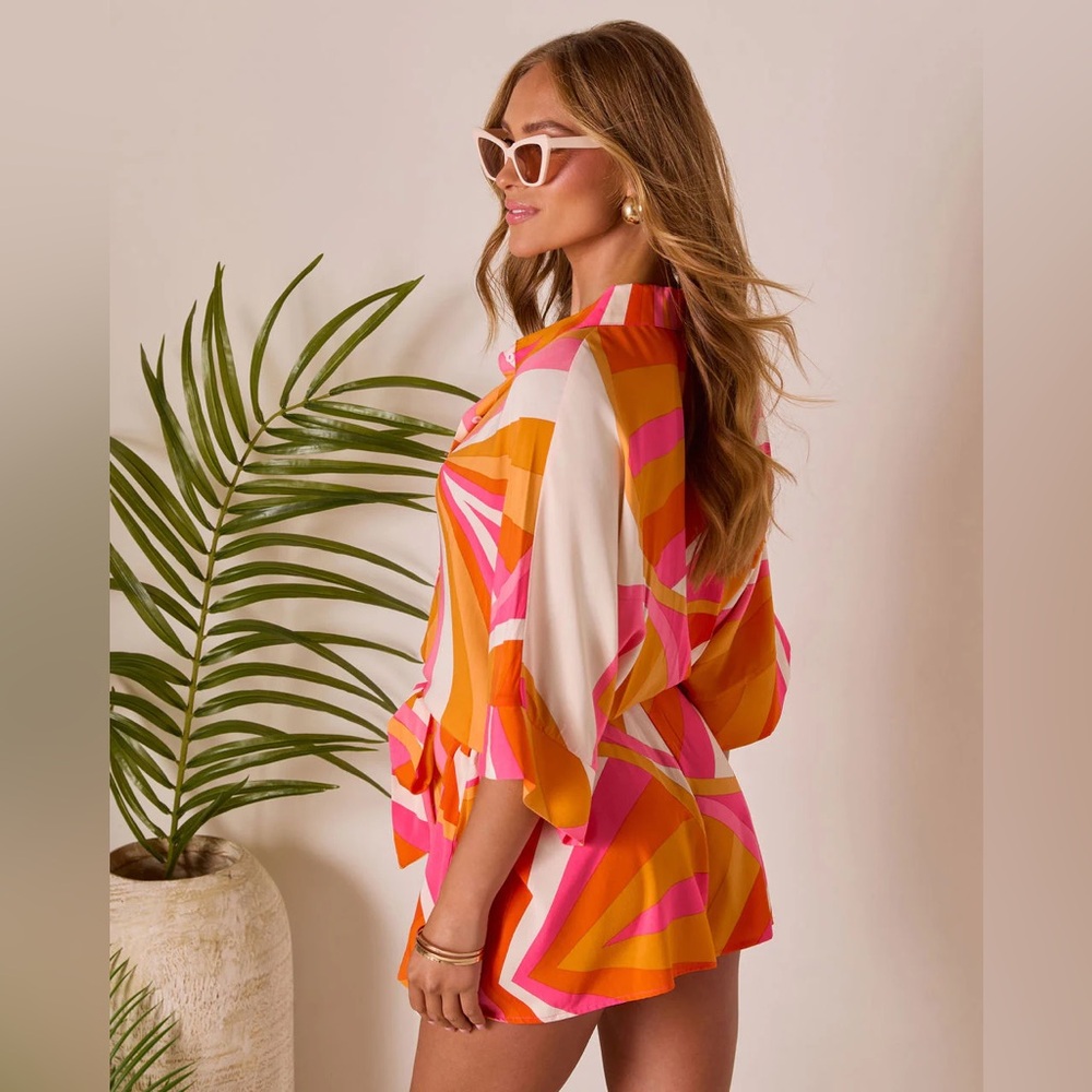 VICI Glow Hour Waist Tie Romper - Picture 4 of 12